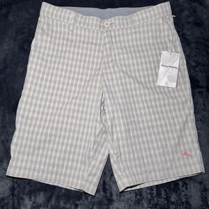 Tommy Bahama Men's Double Eagle Size 30 IslandZone Stretch Shorts Plaid Golf
